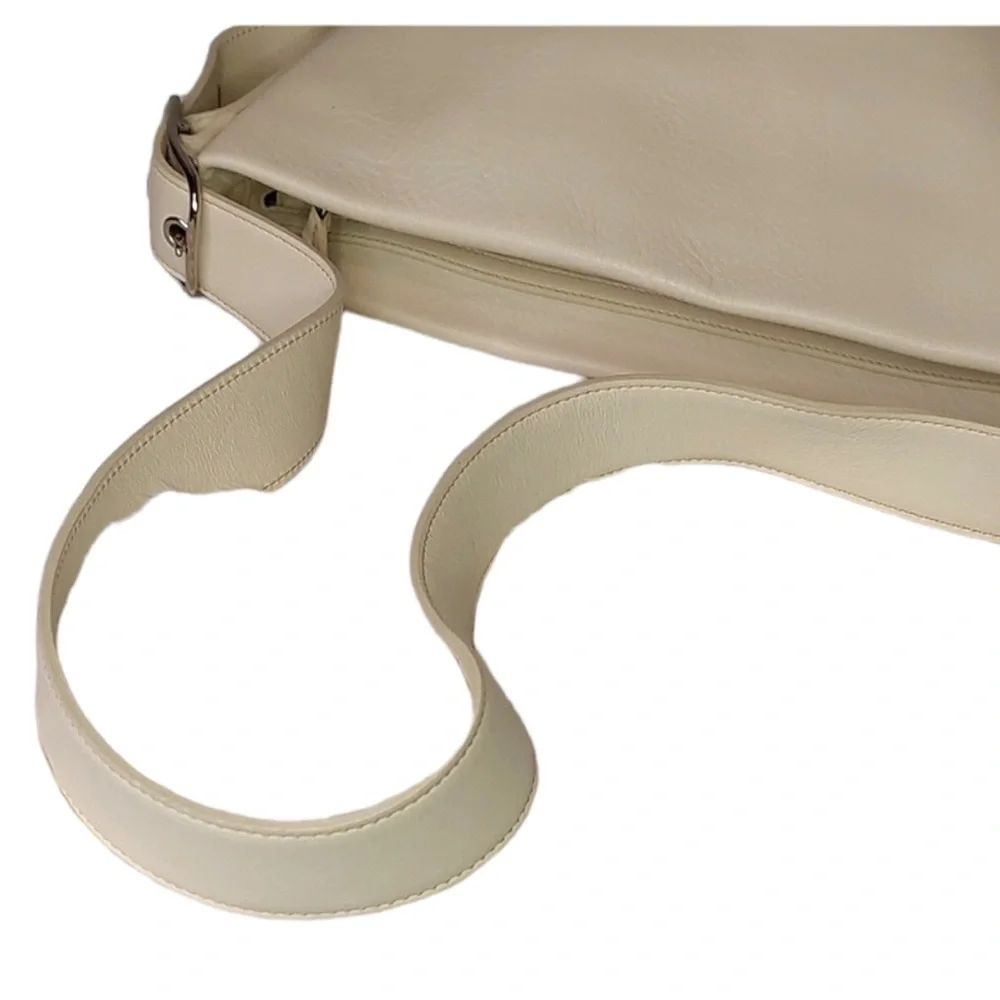 Coach Rugby Legacy Color Block Handbag Vintage Cream & Luggage Color Stripes - Picture 7 of 16